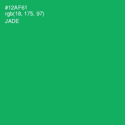 #12AF61 - Jade Color Image