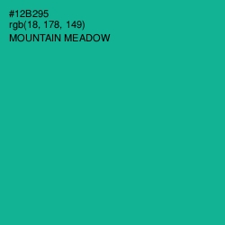 #12B295 - Mountain Meadow Color Image