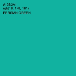 #12B2A1 - Persian Green Color Image