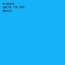 #12B3F8 - Dodger Blue Color Image