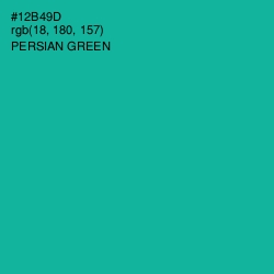 #12B49D - Persian Green Color Image