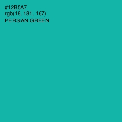 #12B5A7 - Persian Green Color Image