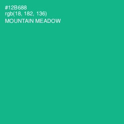 #12B688 - Mountain Meadow Color Image