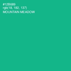 #12B689 - Mountain Meadow Color Image