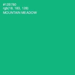 #12B780 - Mountain Meadow Color Image