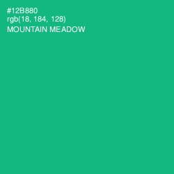 #12B880 - Mountain Meadow Color Image