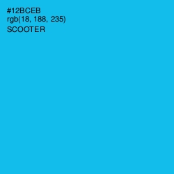 #12BCEB - Scooter Color Image