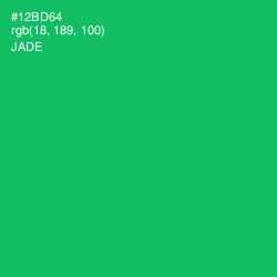 #12BD64 - Jade Color Image