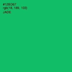 #12BD67 - Jade Color Image