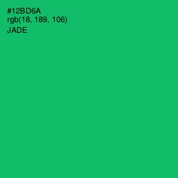 #12BD6A - Jade Color Image