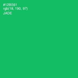 #12BE61 - Jade Color Image