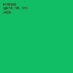 #12BE65 - Jade Color Image