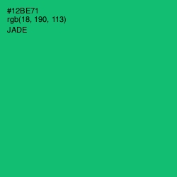 #12BE71 - Jade Color Image