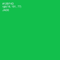 #12BF4D - Jade Color Image