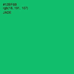 #12BF6B - Jade Color Image