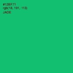 #12BF71 - Jade Color Image