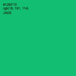 #12BF72 - Jade Color Image