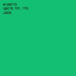 #12BF73 - Jade Color Image