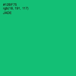 #12BF75 - Jade Color Image