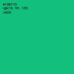 #12BF7D - Jade Color Image