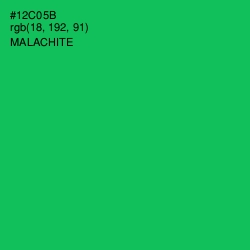 #12C05B - Malachite Color Image