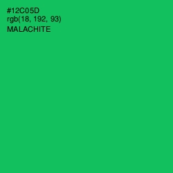 #12C05D - Malachite Color Image