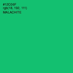 #12C06F - Malachite Color Image