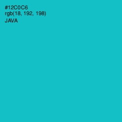 #12C0C6 - Java Color Image