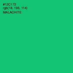 #12C172 - Malachite Color Image
