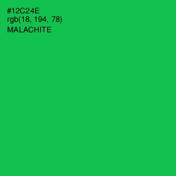 #12C24E - Malachite Color Image