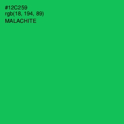 #12C259 - Malachite Color Image