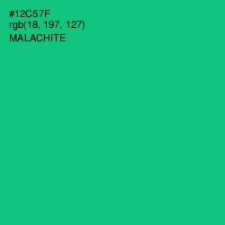#12C57F - Malachite Color Image