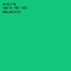#12C77B - Malachite Color Image