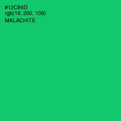 #12C86D - Malachite Color Image