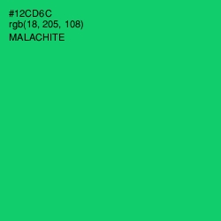 #12CD6C - Malachite Color Image