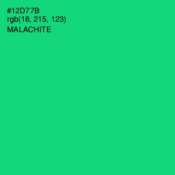 #12D77B - Malachite Color Image