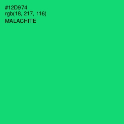 #12D974 - Malachite Color Image