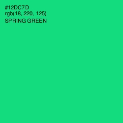 #12DC7D - Spring Green Color Image
