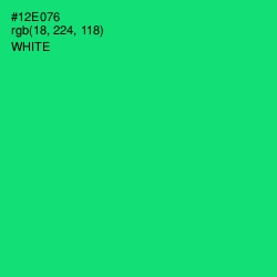 #12E076 - Spring Green Color Image