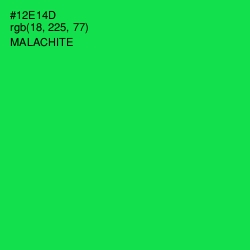 #12E14D - Malachite Color Image