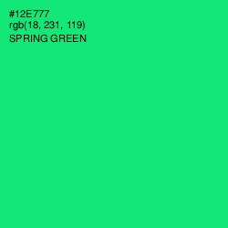 #12E777 - Spring Green Color Image