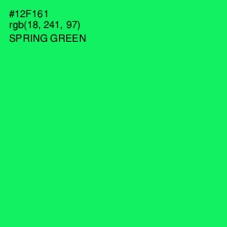 #12F161 - Spring Green Color Image