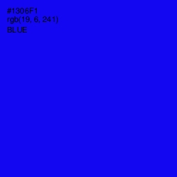 #1306F1 - Blue Color Image