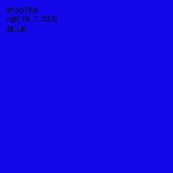 #1307E9 - Blue Color Image