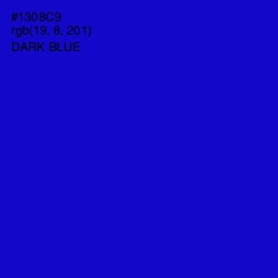 #1308C9 - Dark Blue Color Image