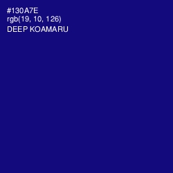 #130A7E - Deep Koamaru Color Image