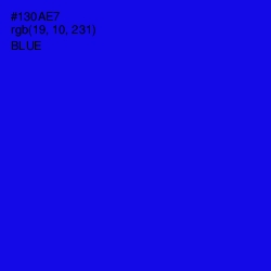 #130AE7 - Blue Color Image