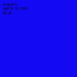 #130AF3 - Blue Color Image