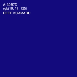 #130B7D - Deep Koamaru Color Image