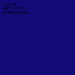 #130C78 - Deep Koamaru Color Image